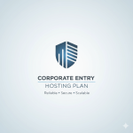 Corporate Entry web hosting plan banner with 10GB NVMe SSD, 100GB bandwidth, unlimited emails, cPanel for Dhaka businesses.