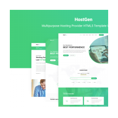 HostGen - Multipurpose Hosting Provider HTML5 Template With WHMCS