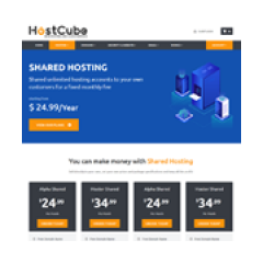 HostCube WHMCS Hosting Theme