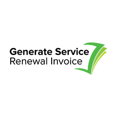 Generate Service Renewal Invoice