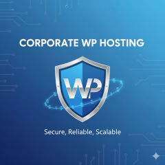Corporate WP Hosting plan offering enterprise-grade WordPress hosting, advanced security, and high-performance scalable resources for large organizations.