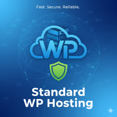 Standard WP Hosting plan providing reliable WordPress hosting, secure storage, and essential features for small to medium websites.