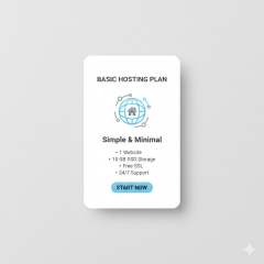 Ecommerce Basic Plan Interface With Essential Tools And Dashboard.