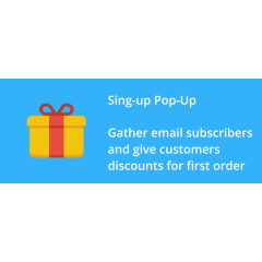 Sign-up Pop-up and first order discount