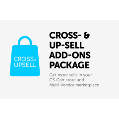 Cross- & up-sell add-ons package for CS-Cart and Multi-Vendor projects