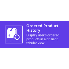 Ordered Product History