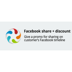 Facebook Share + Discount