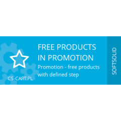 Promotions - free product with defined step