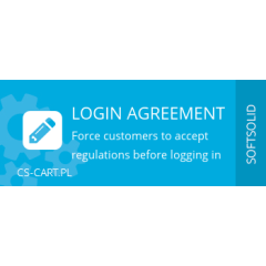 Show simple agreement on login page
