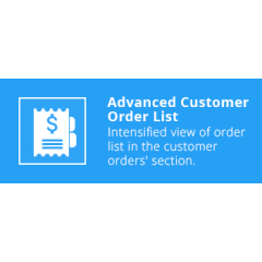 Advanced Customer Order List