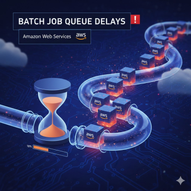 Batch job queue delays.
