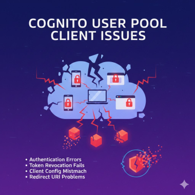 Cognito user pool client issues.