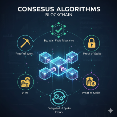 Consensus algorithms in blockchain.