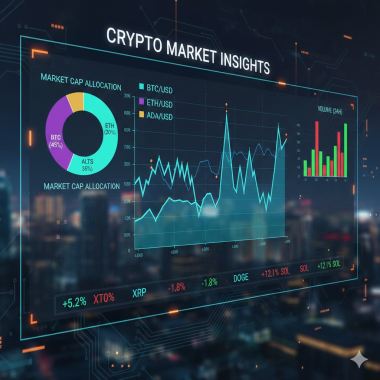 Cryptocurrency market analysis.