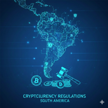 Cryptocurrency regulations in South America.