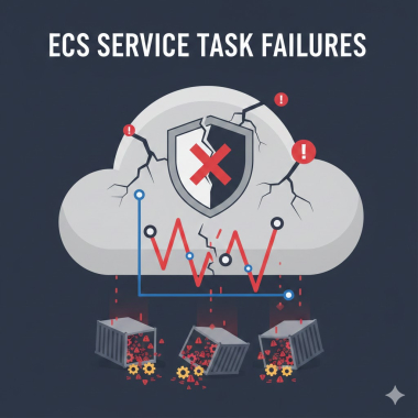 ECS service task failures.