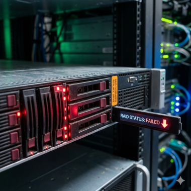 Failed or degraded RAID arrays.