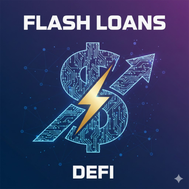 Flash loans in DeFi.