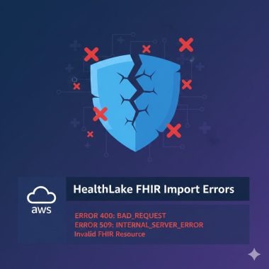 HealthLake FHIR import errors.