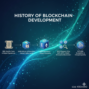 History of blockchain development