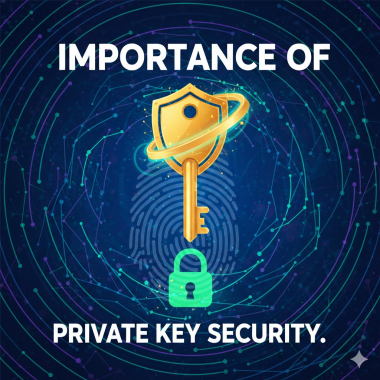 Importance of private key security.