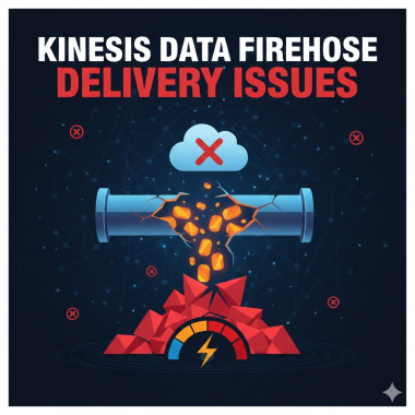 Kinesis Data Firehose delivery issues.