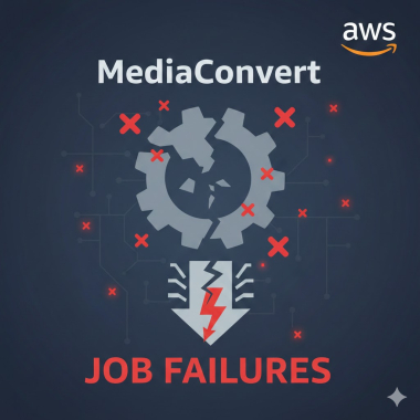 MediaConvert job failures.