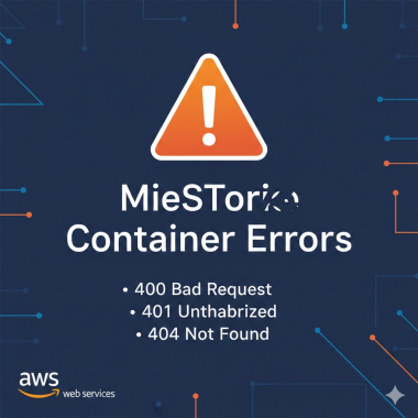 MediaStore container errors.