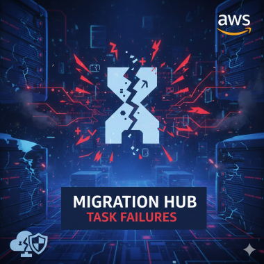 Migration Hub task failures.