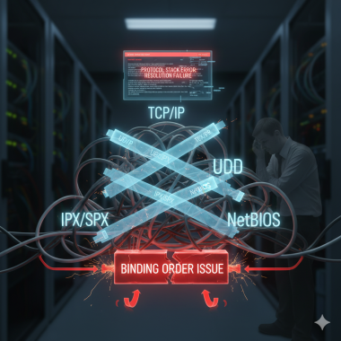 Network protocol binding order problems