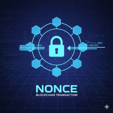 Nonce in blockchain transactions.