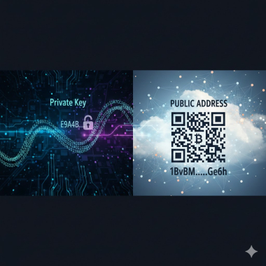 Private keys and public addresses.