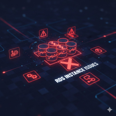 RDS database instance issues.