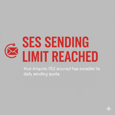 SES sending limit reached.
