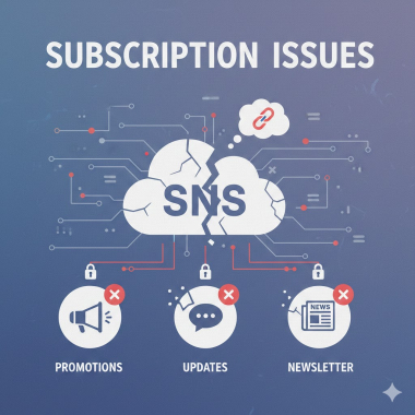SNS topic subscription issues.