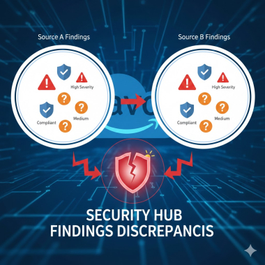 Security Hub findings discrepancies.