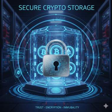 Security in cryptocurrency storage.