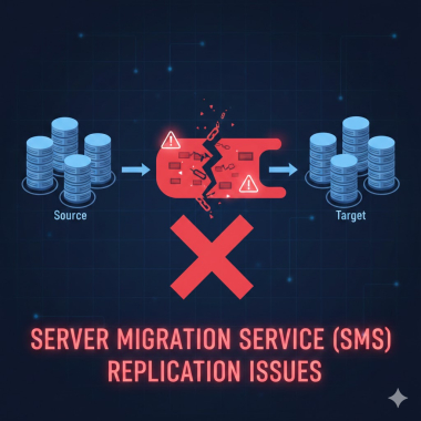 Server Migration Service (SMS) replication issues.
