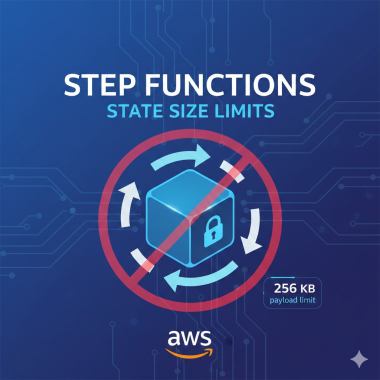 Step Functions state size limits.