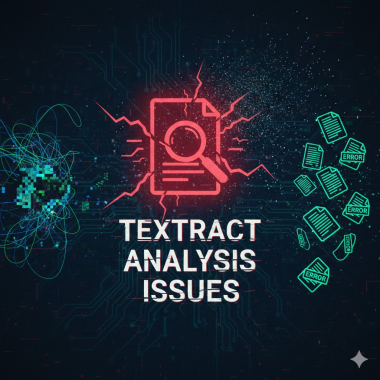 Textract analysis issues.