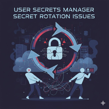 User Secrets Manager secret rotation issues.