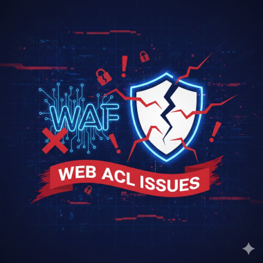 WAF & Shield Advanced web ACL issues.
