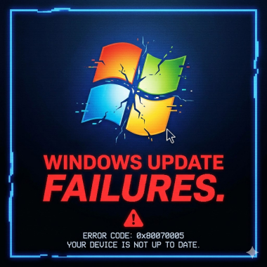 Windows Update failures.