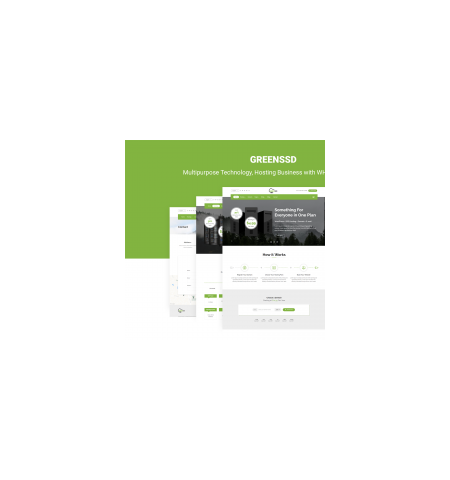 GREENSSD | Multipurpose Technology, Hosting Business with WHMCS Template