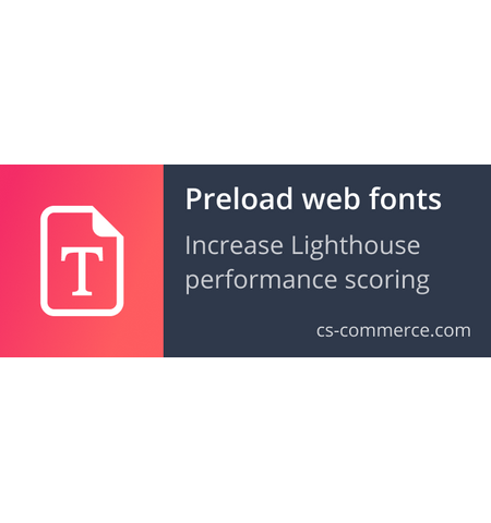 Preload web fonts