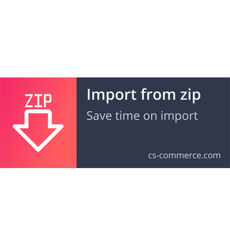 Import from zip-archive - cs-cart add-on