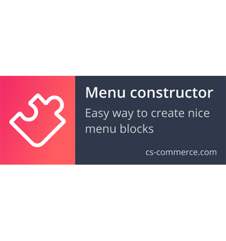 Advanced menu constructor
