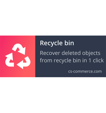 Recycle bin of admin panel