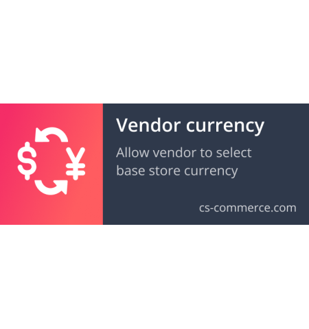 Vendor store currency (Multivendor)