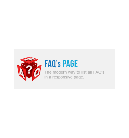 Responsive FAQ's Page